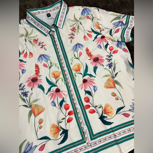 SHEIN floral men’s shirt - Picture 3 of 4